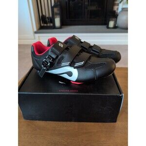Perfect Peloton cycling shoes with look delta cleats and box EU 43 US men's 10